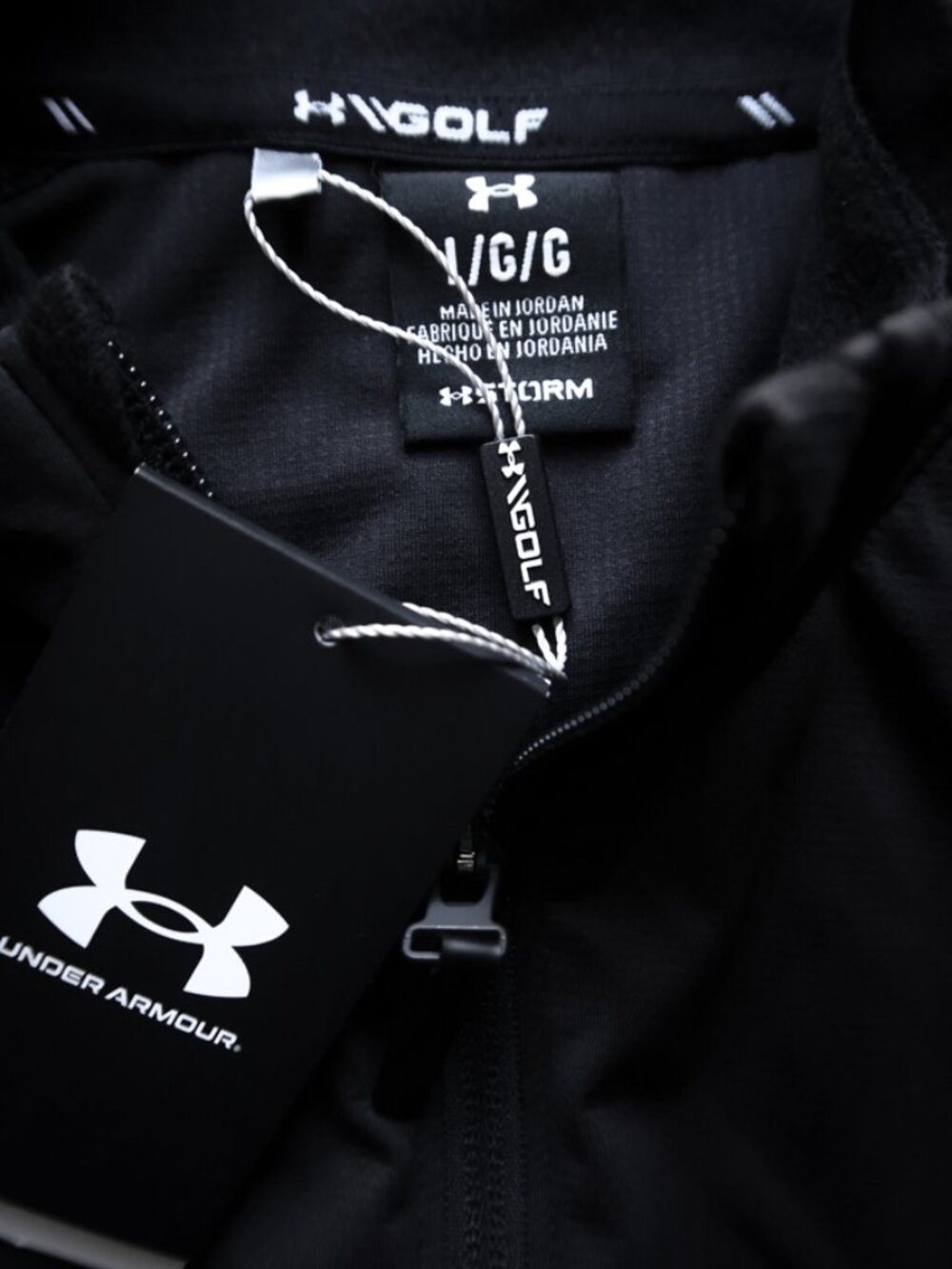 Under Armour Golf Storm Black Full Zip Jacket (L) NEW!! ⛳️